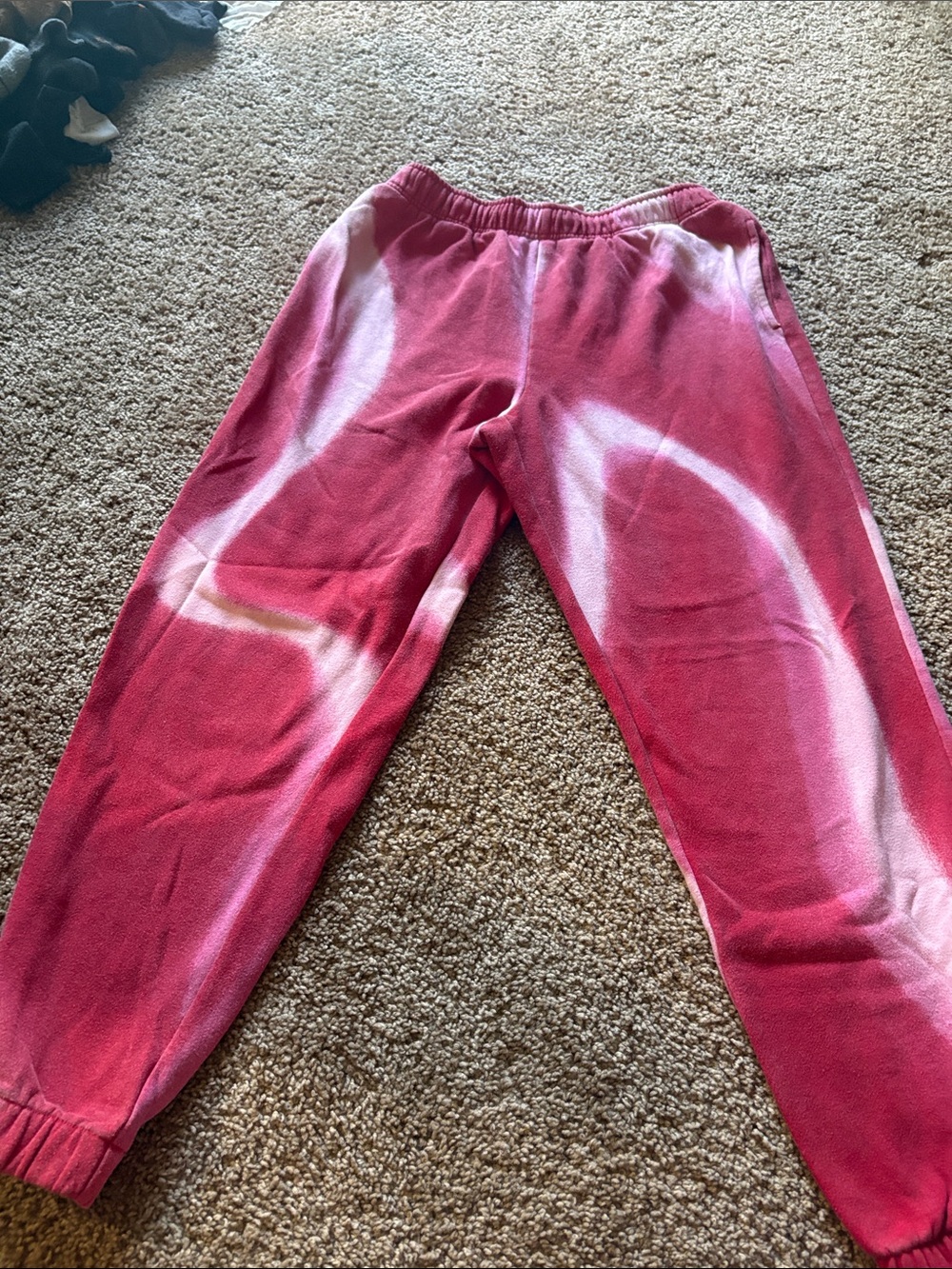 wild fable Pink & White Tie-Dye Jogger Sweatpants